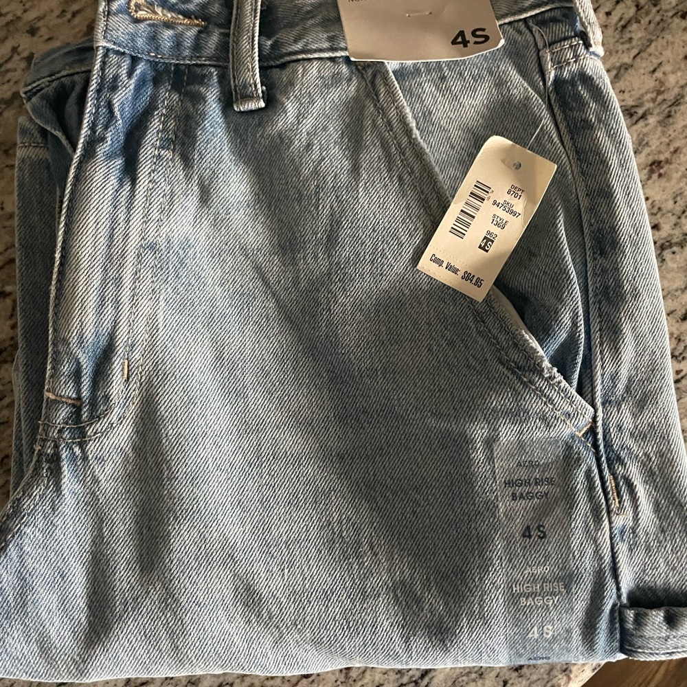 Aeropostale High Rise Baggy Denim